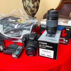 Canon EOS T3i Camera with two-lens bundle